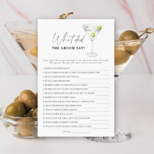 Martini Brautparty Was hat der Bräutigam gesagt?