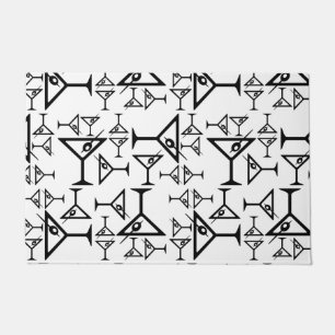 Martini-Brille CUSTOM HINTERGRUNDFARBE Fußmatte