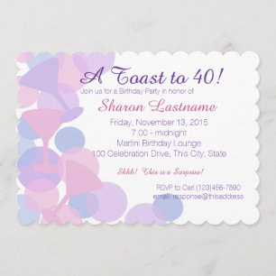 Martini Bubbles Party Einladung