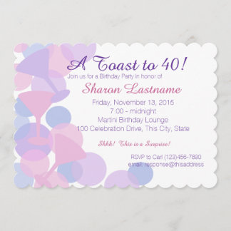 Martini Bubbles Party Einladung