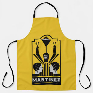 Martini Cocktail Art Deco Schürze