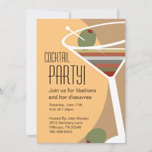Martini Cocktail Einladung