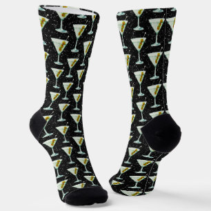 Martini Cocktail Muster Socken