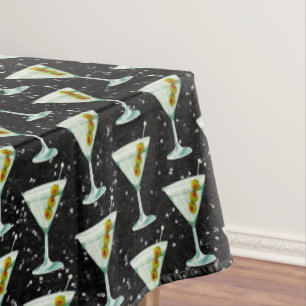 Martini Cocktail Muster Tischdecke