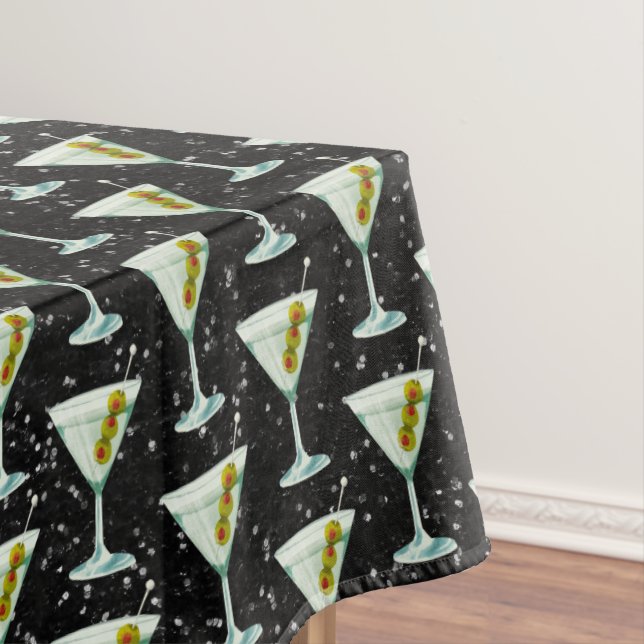 Martini Cocktail Muster Tischdecke (Beispiel)