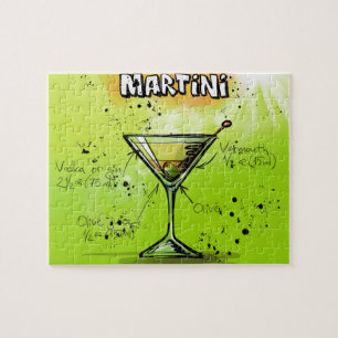 Martini Cocktail Rezept Puzzle