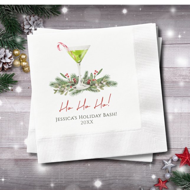 Martini-Cocktailparty- individuelle Candy Cane Mar Serviette (Von Creator hochgeladen)