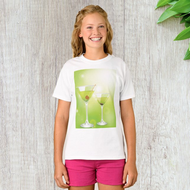 Martini Cocktails Girls T - Shirt (Von Creator hochgeladen)
