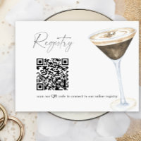 Martini Coffee QR Code Brautparty Register