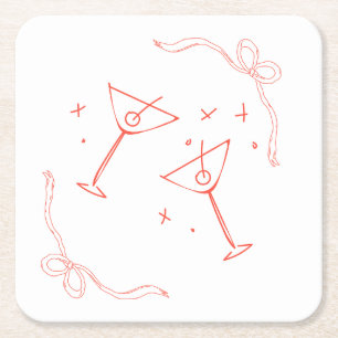 Martini Cool Girl Untersetzer