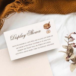 Martini Espresso Chic Display Showdusche Brautpart Begleitkarte