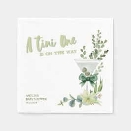 Martini Espresso grüne geschlechtsneutrale Babydus Serviette