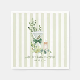 Martini Espresso grüne geschlechtsneutrale Babydus Serviette