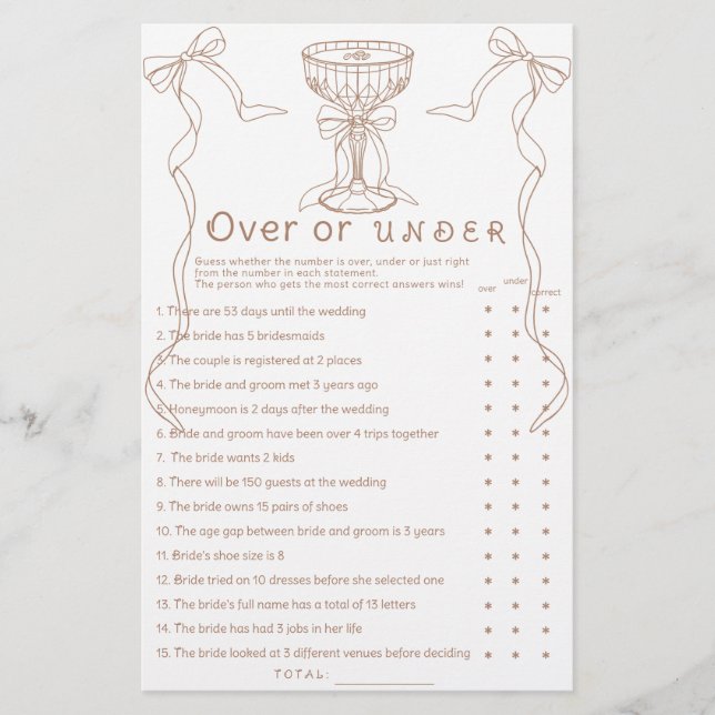 Martini Espresso-Hand, über oder unter Spiel (Vorderseite)