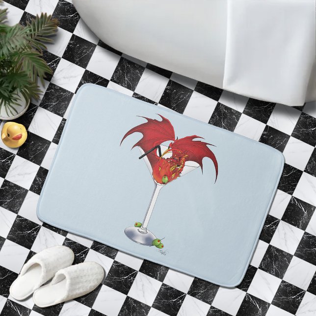 Martini Fantasy Red Dragon Badematte (Von Creator hochgeladen)