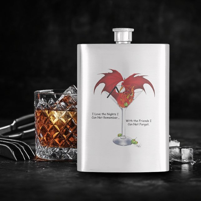 Martini Fantasy Red Dragon Flachmann (Von Creator hochgeladen)