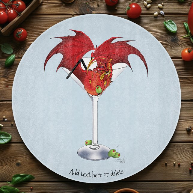 Martini Fantasy Red Dragon Schneidebrett (Von Creator hochgeladen)