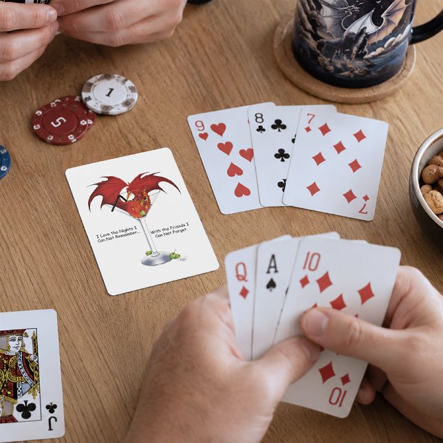Martini Fantasy Red Dragon Spielkarten (Von Creator hochgeladen)