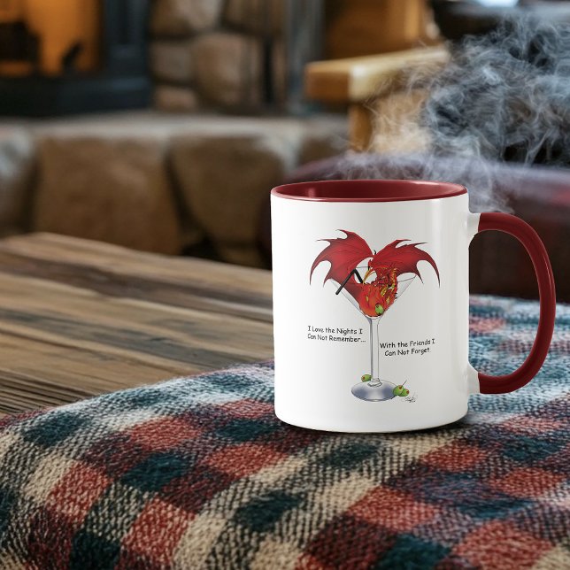Martini Fantasy Red Dragon Tasse (Von Creator hochgeladen)