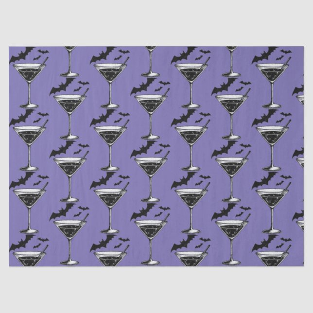 Martini Fledermäuse Seidenpapier (Vorderseite)