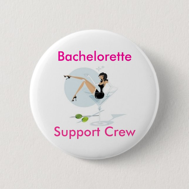 martini_girl, Bachelorette, StützCrew Button (Vorderseite)