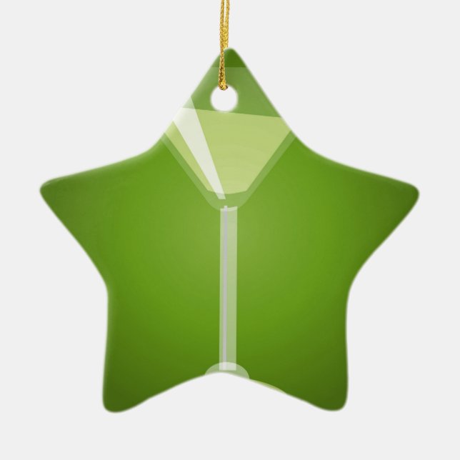 Martini-Glas Keramikornament (Vorne)