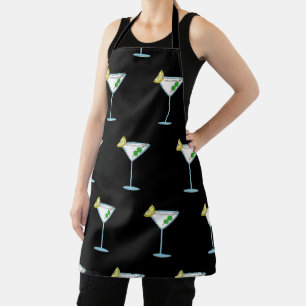 Martini-Glas-Muster Cocktail-Liebhaber Bar-Thema Schürze