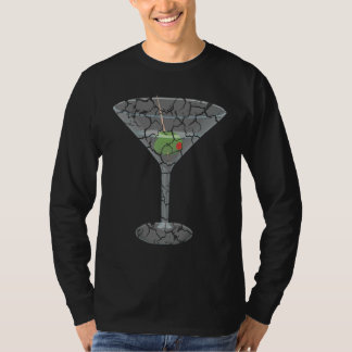 Martini-Glas-Party-Trendy-Distressed T-Shirt