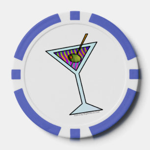 MARTINI-GLAS POKERCHIPS