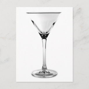 Martini-Glas Postkarte