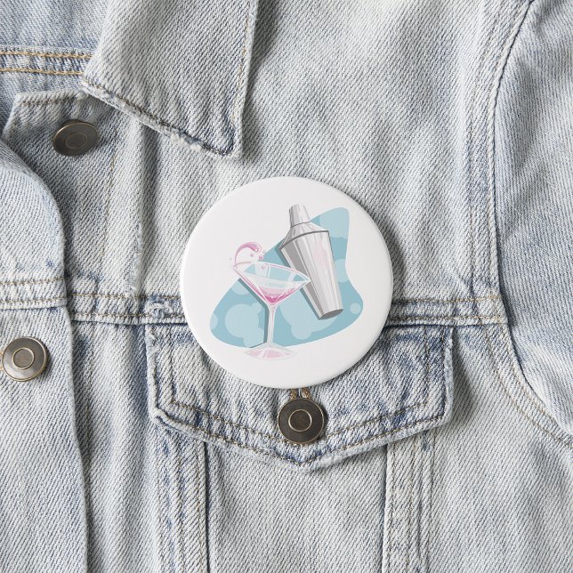 Martini-Glas und Shaker Button (Von Creator hochgeladen)