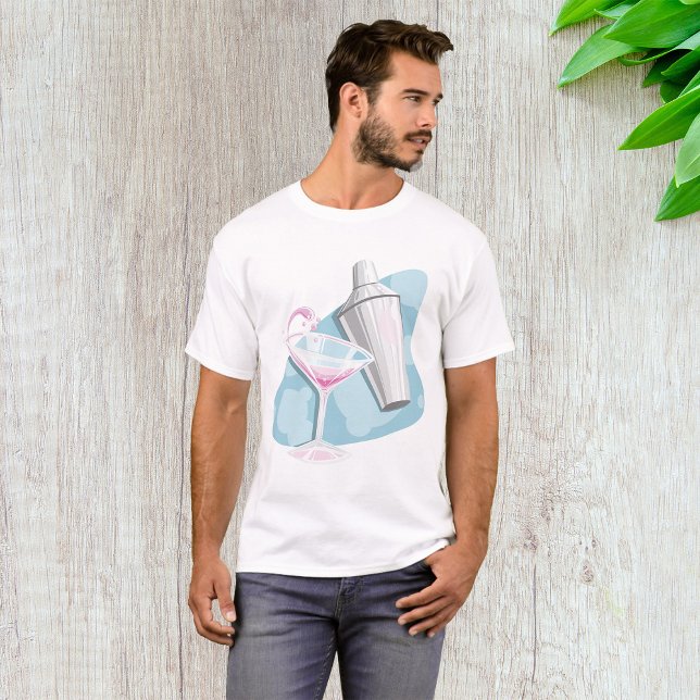 Martini-Glas und Shaker T-Shirt (Von Creator hochgeladen)