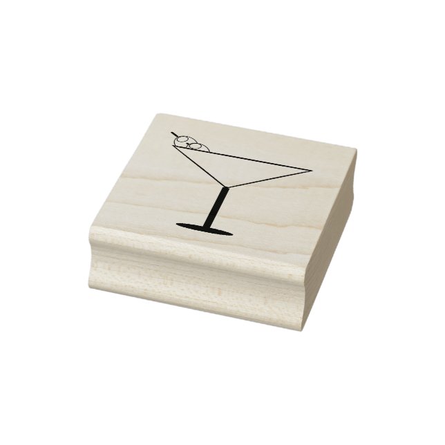 Martini Glass Art Briefmarke Gummistempel (Stempel)