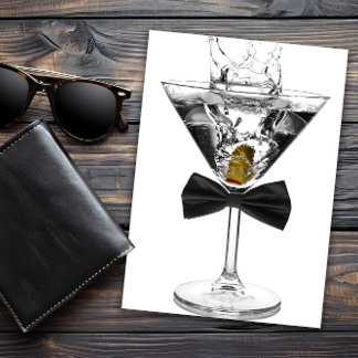 Martini Glass bedeutet jede Zahl Geburtstagsparty Einladung
