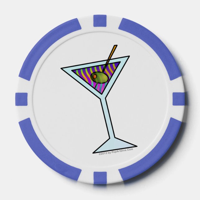 MARTINI GLASS POKERCHIPS (Vorderseite)