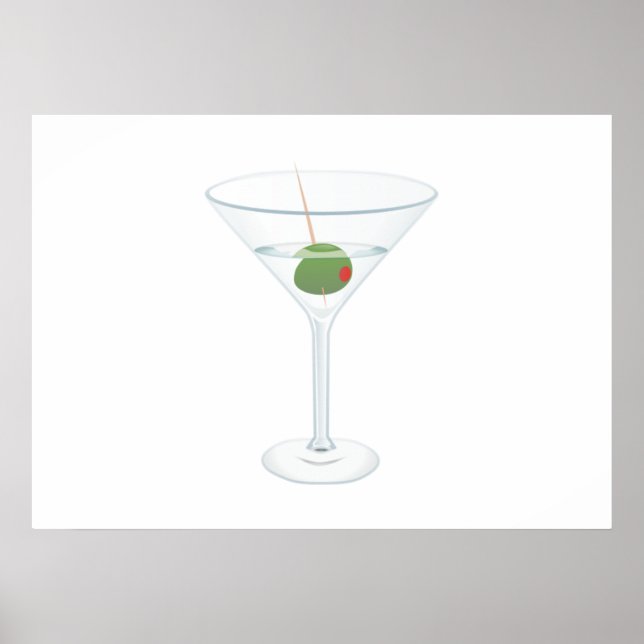 Martini Glass Poster (Vorne)