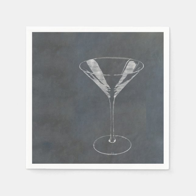 Martini Glass Serviette (Vorderseite)