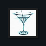 Martini Glass Sketch Leinwanddruck<br><div class="desc">Eine Skizze aus einem Martini-Cocktail-Glas mit Oliven.</div>