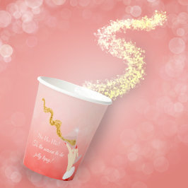 Martini Glass Spilling Weihnachts-Glitzer Party Pappbecher