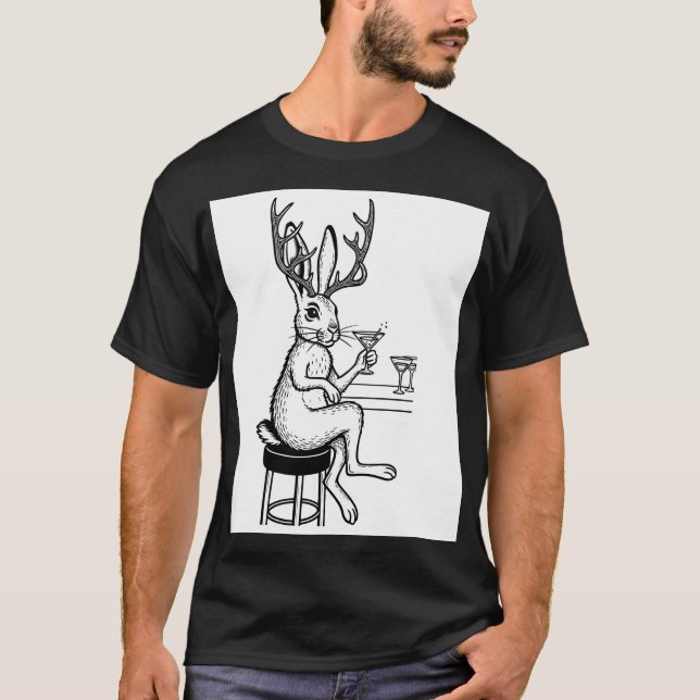 Martini Jackalope T-shirt (Vorderseite)