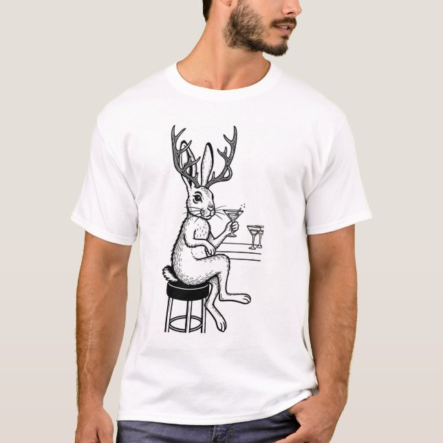 Martini Jackalope T-shirt (Vorderseite)