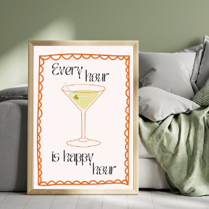 Martini Jede Stunde Poster