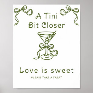 Martini-Junggesellinnenabschied Love is sweet nimm Poster