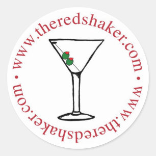 Martini-Kreisaufkleber - groß Runder Aufkleber