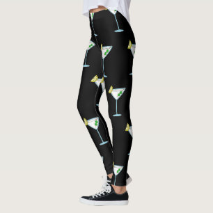 Martini Liebhaber Cocktail Glass Barkeeper Alkohol Leggings