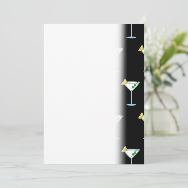 Martini liebt Cocktail Glass Barkeeper Alkohol Save The Date (Stehend Vorderseite)