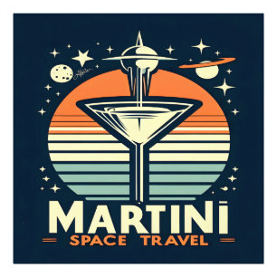 Martini-Logos für Raumfahrten Fotodruck