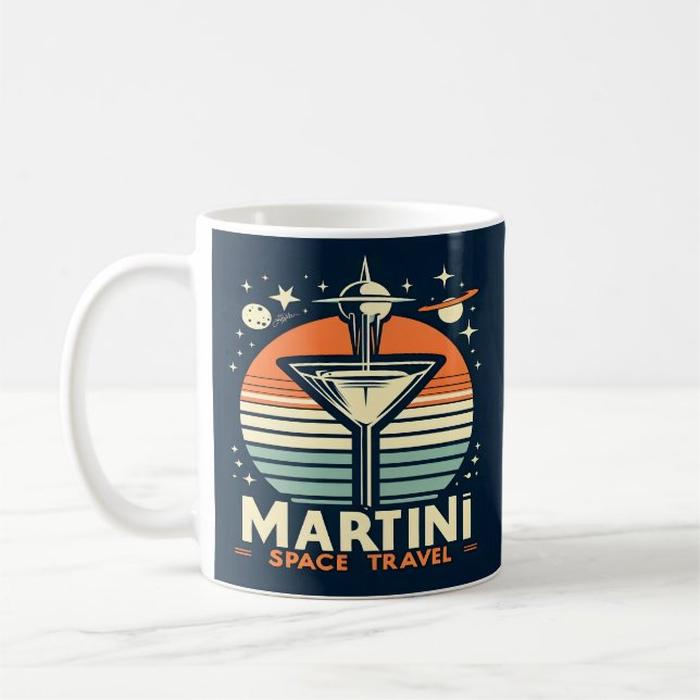 Martini-Logos für Raumfahrten Kaffeetasse (Links)