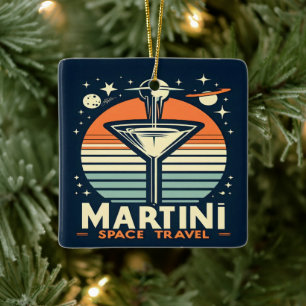 Martini-Logos für Raumfahrten Keramikornament