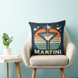 Martini-Logos für Raumfahrten Kissen